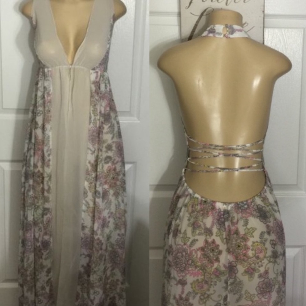 Victoria Secret Sheer Satin Long Nightgown